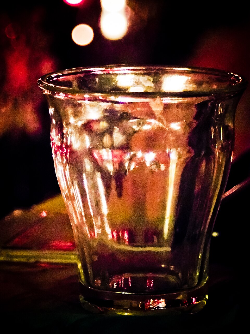 A glass of drinking water — staying hydrated with water, ORS, or clear soups helps during a fever